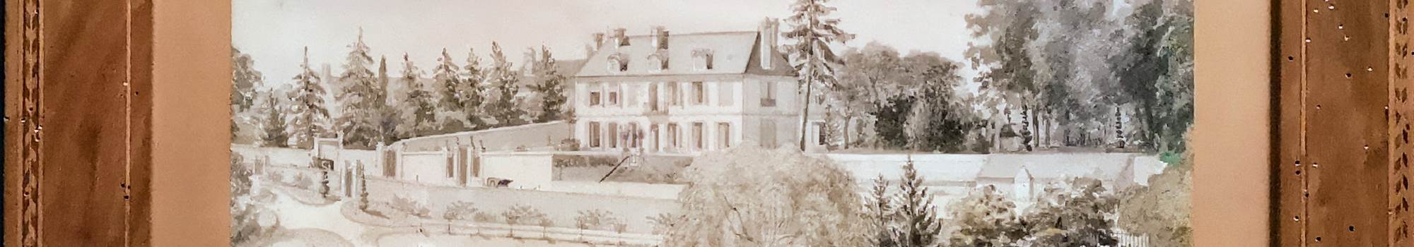 Vue de la propriété, Peinture XIXe