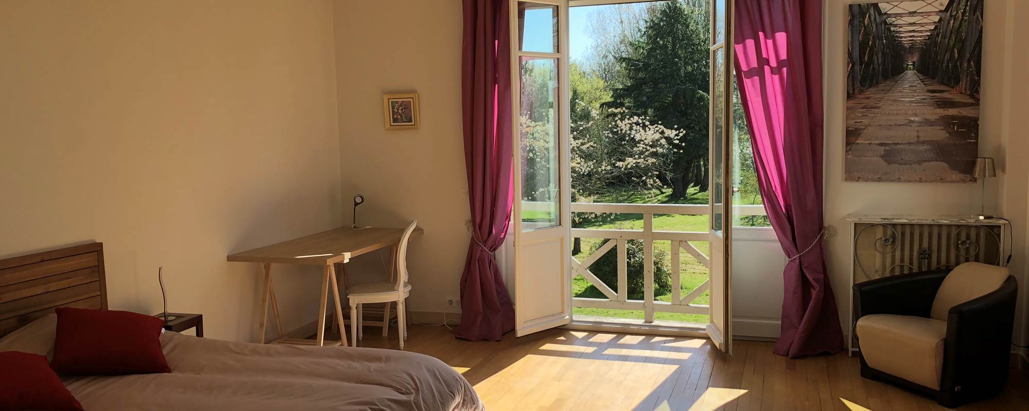 Vue chambre Castagnède