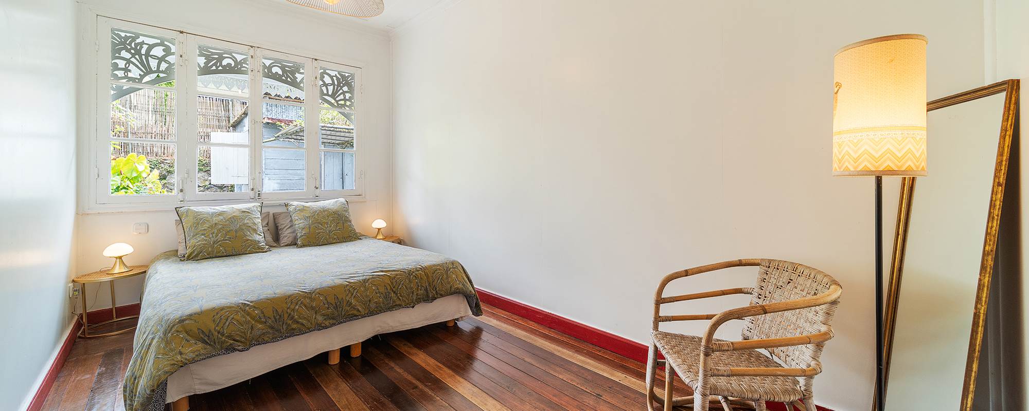 Chambre double verte