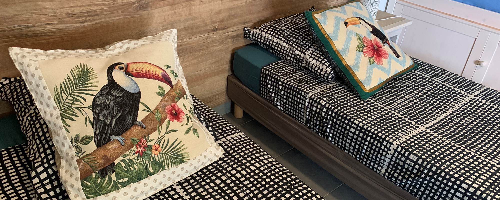 Les grands lits sont modulables en lits individuels