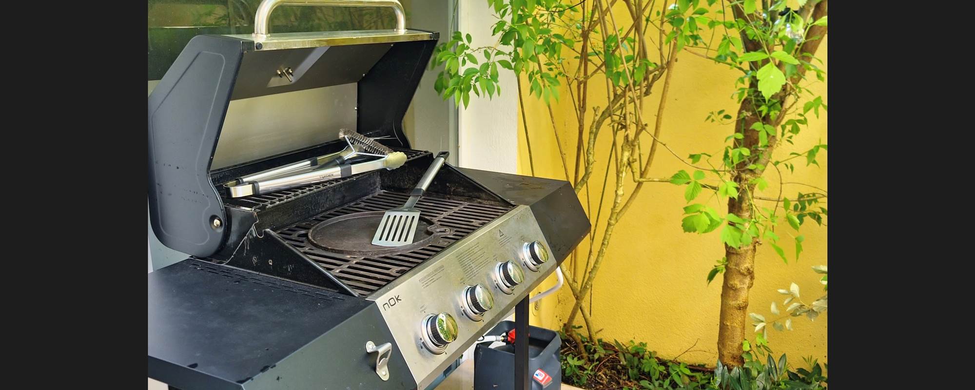 VILLA DU LAC VICHY - patio - barbecue / plancha