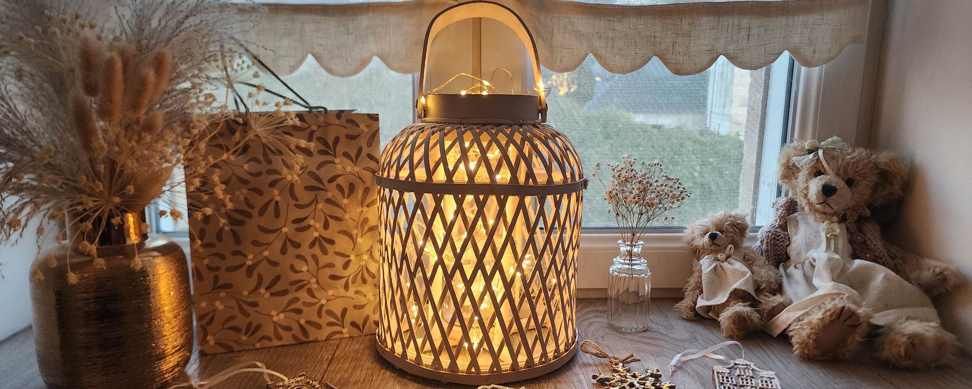 Fenêtre Chambre Champagne à Noël