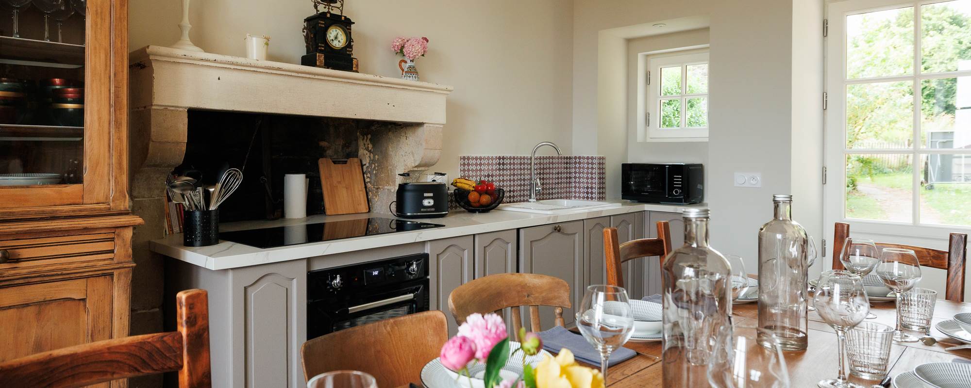 Cuisine Gite de charme le Quatre feuilles proche Puy du Fou