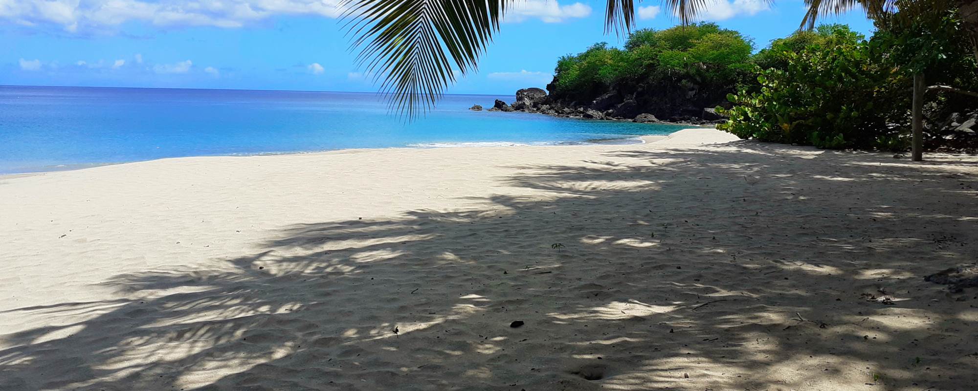 "Nous avons découvert avec délice la petite plage Leroux." - "We discovered with delight the small beach Leroux.” - "Descubrimos con delicia la pequeña playa Leroux."