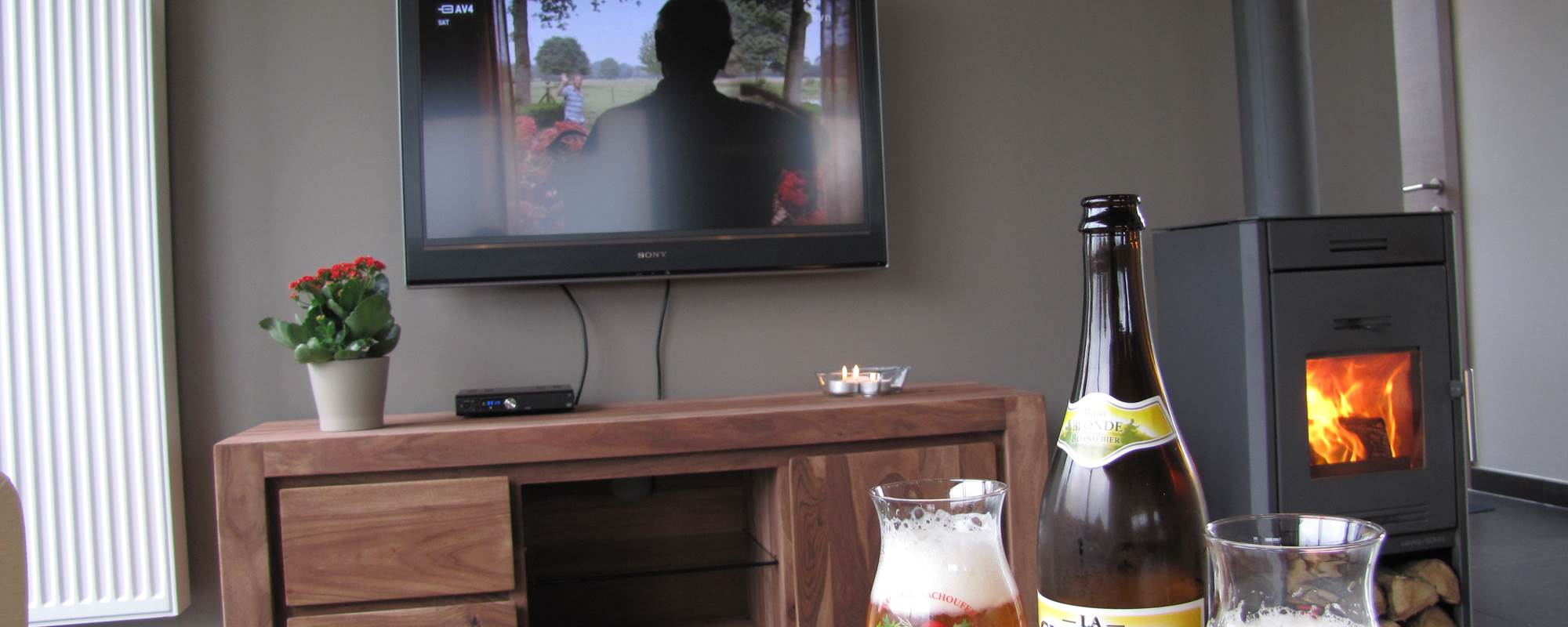 Poêle, cosy, bière chouffe