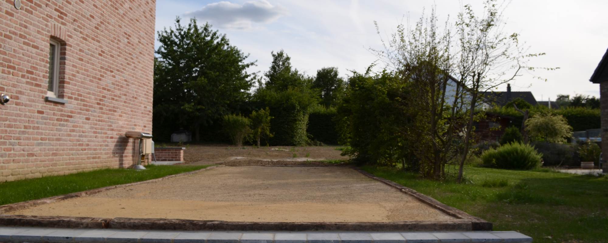 Le terrain de pétanques