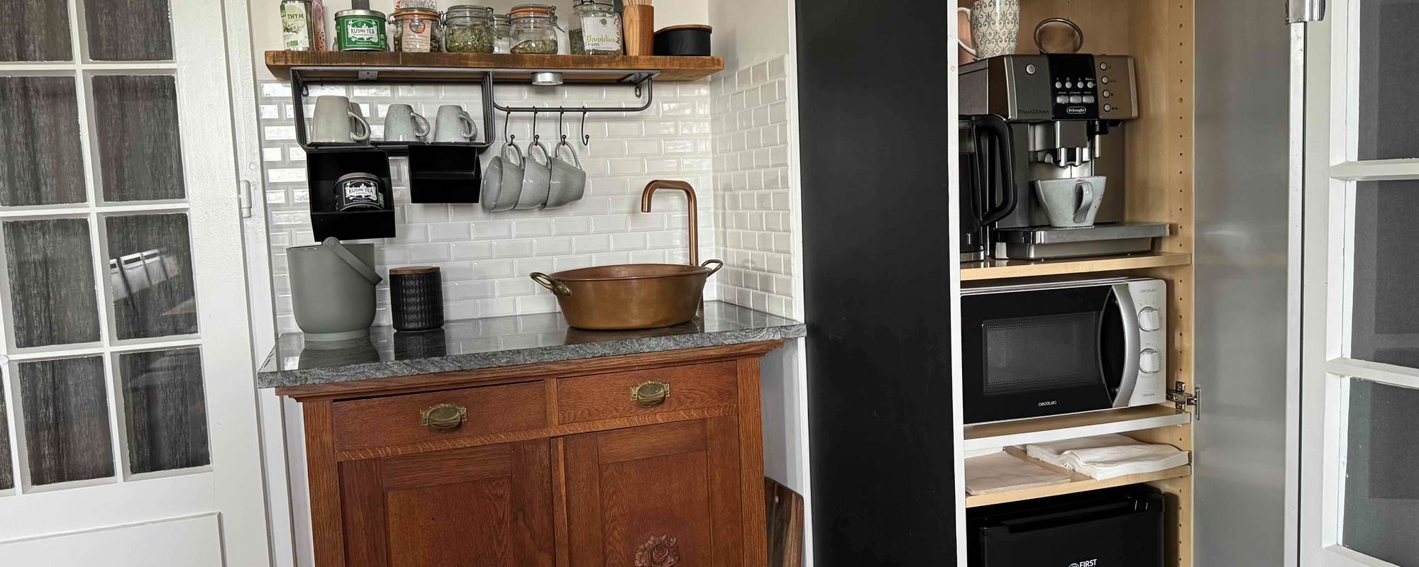 Coin kitchenette au salon