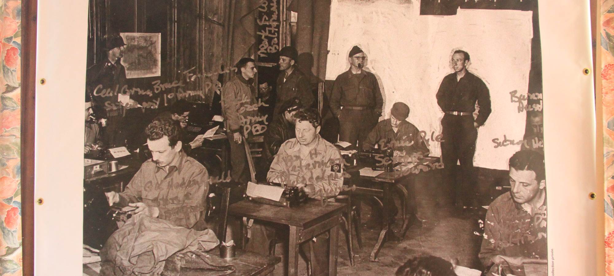 Robert Capa et 50 autres journalistes etaient à Vouilly en 1944