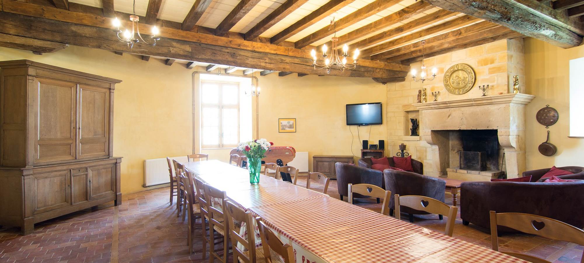 salle à manger du gîte de la Tour de guet