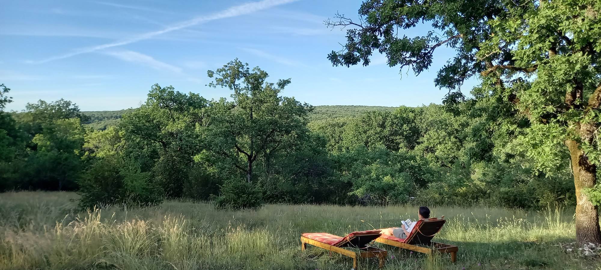 Rêverie au jardin avec vue sur le Causse