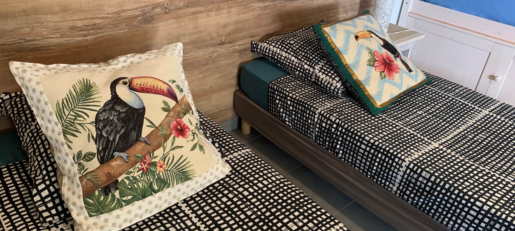 Les grands lits sont modulables en lits individuels