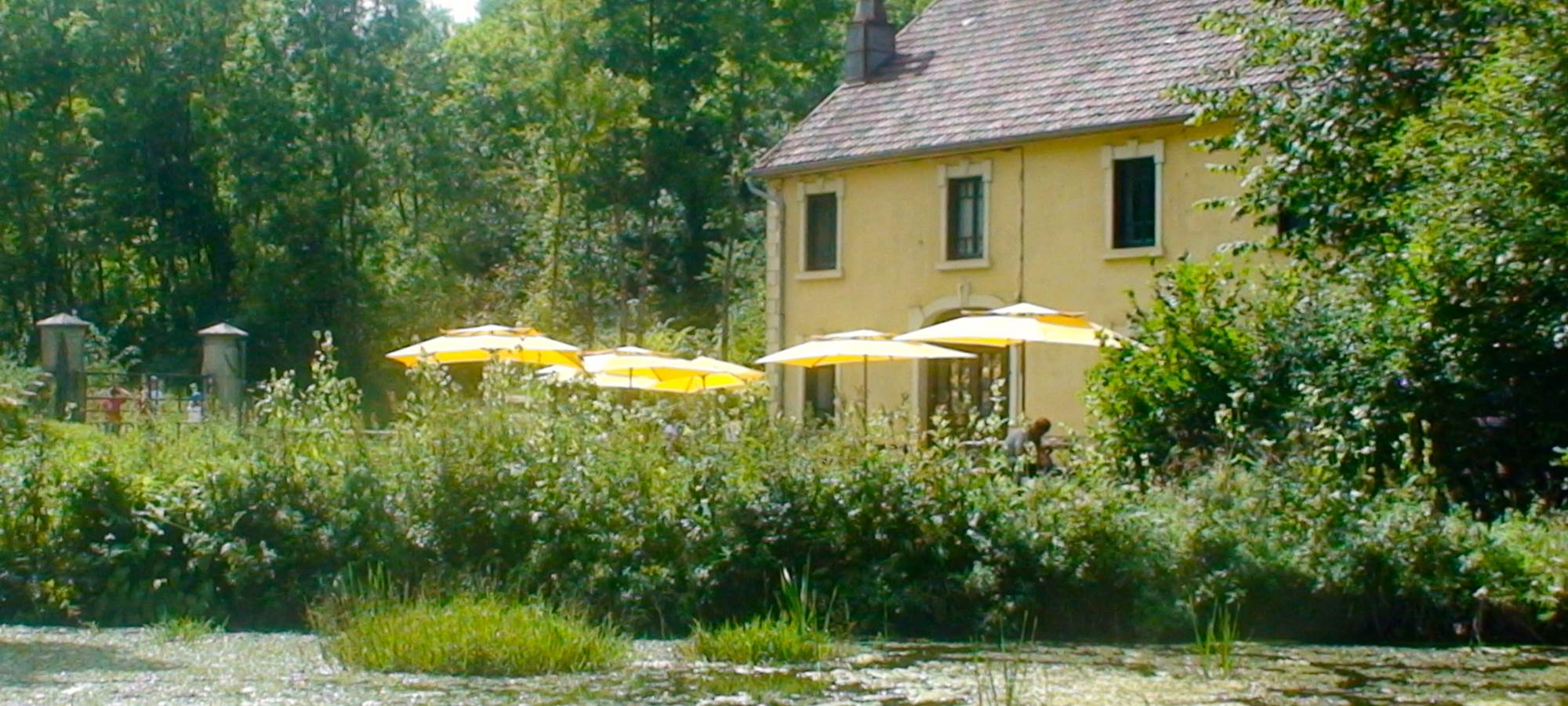 Maison depuis étang