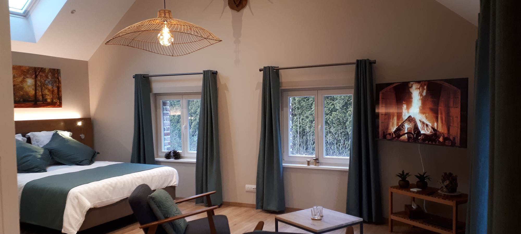 Salon chambre forêt