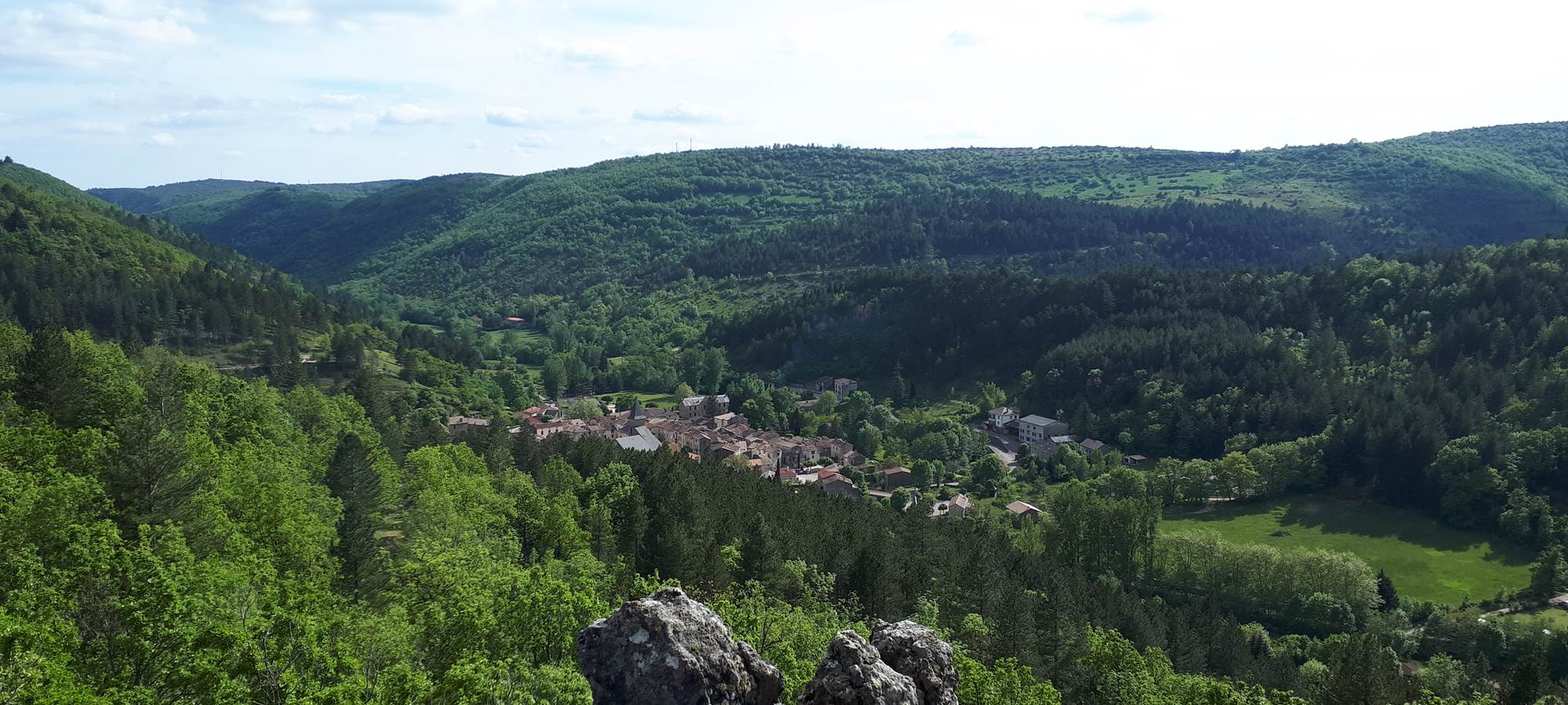 Vue d'Alzon depuis Notre-Dame