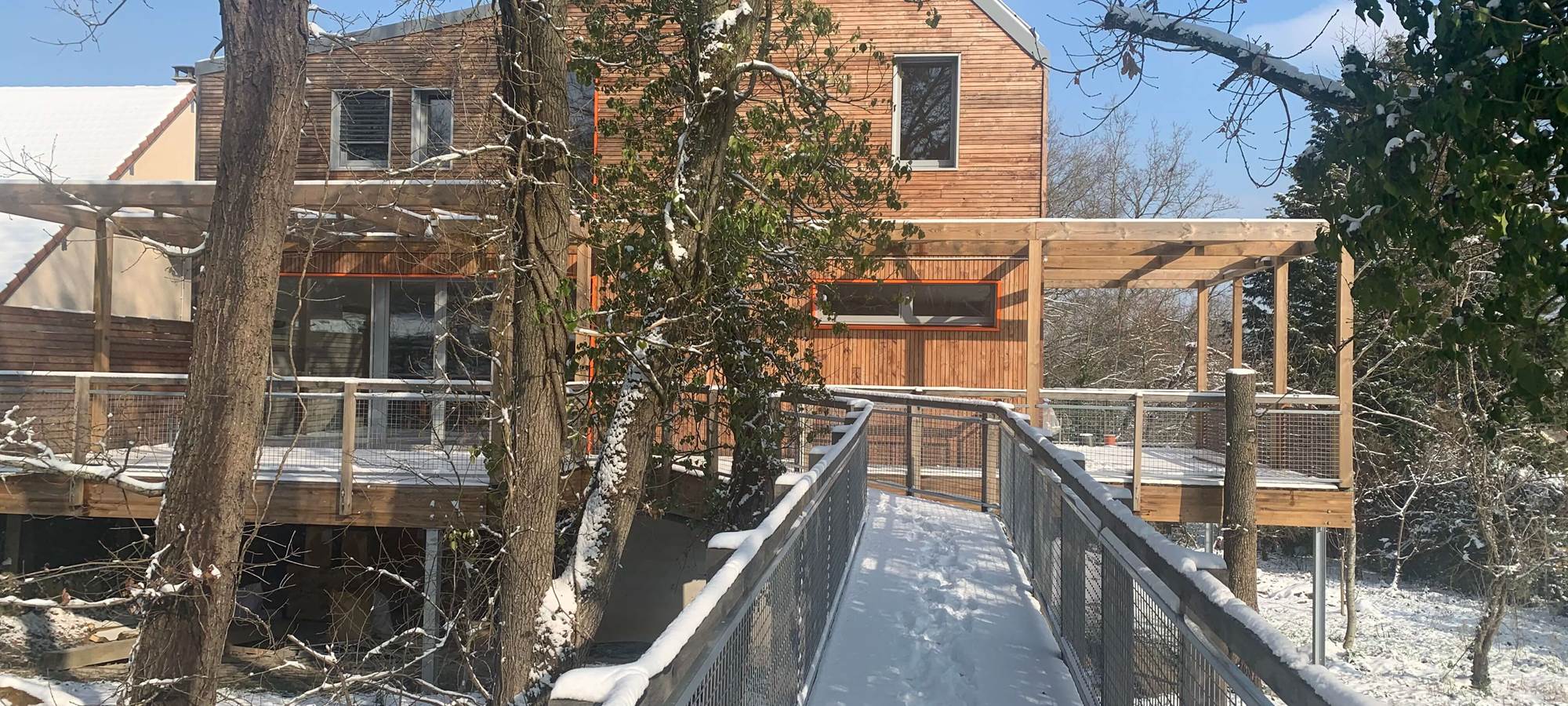 Bloasis enneigé parcelle