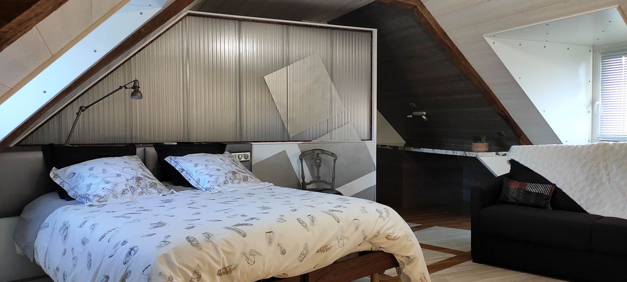 Chambre Carré blanc