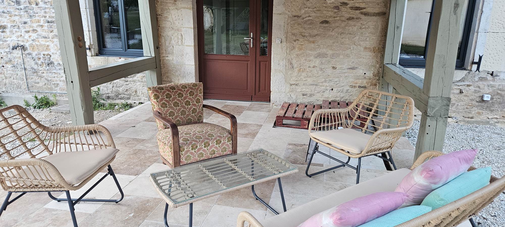 Patio couvert Maison des Chouettes