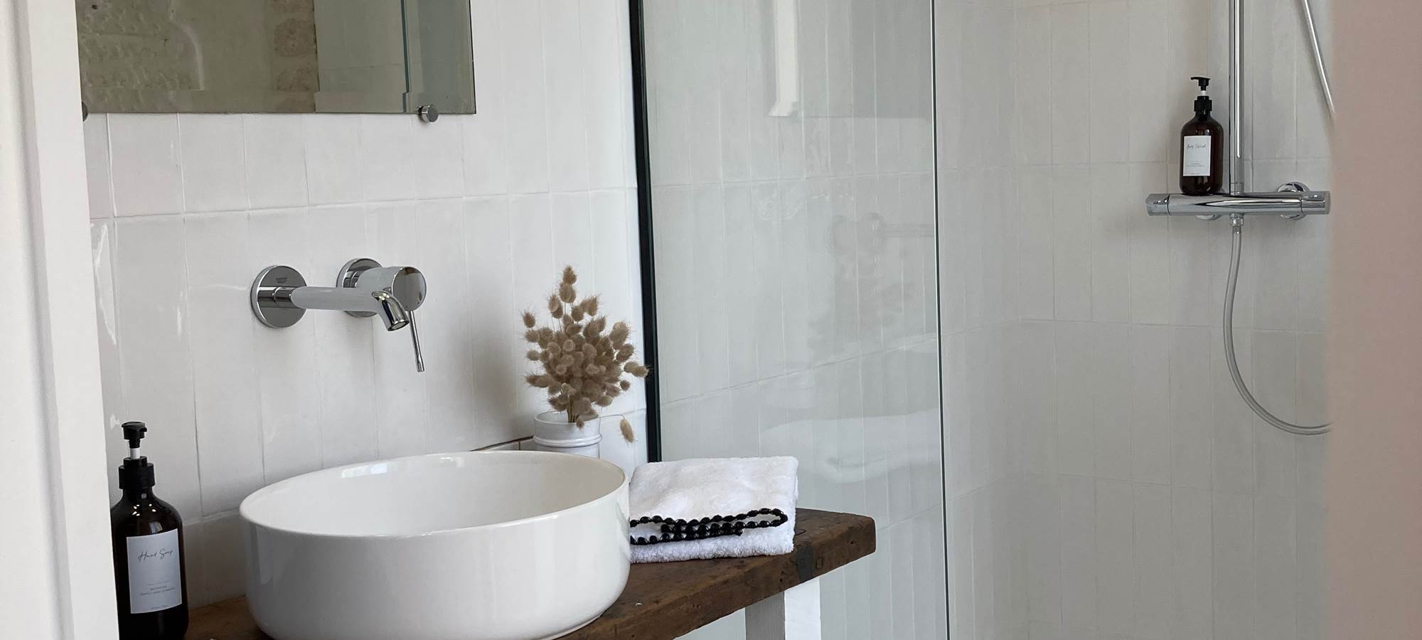 Douche "à l'italienne"