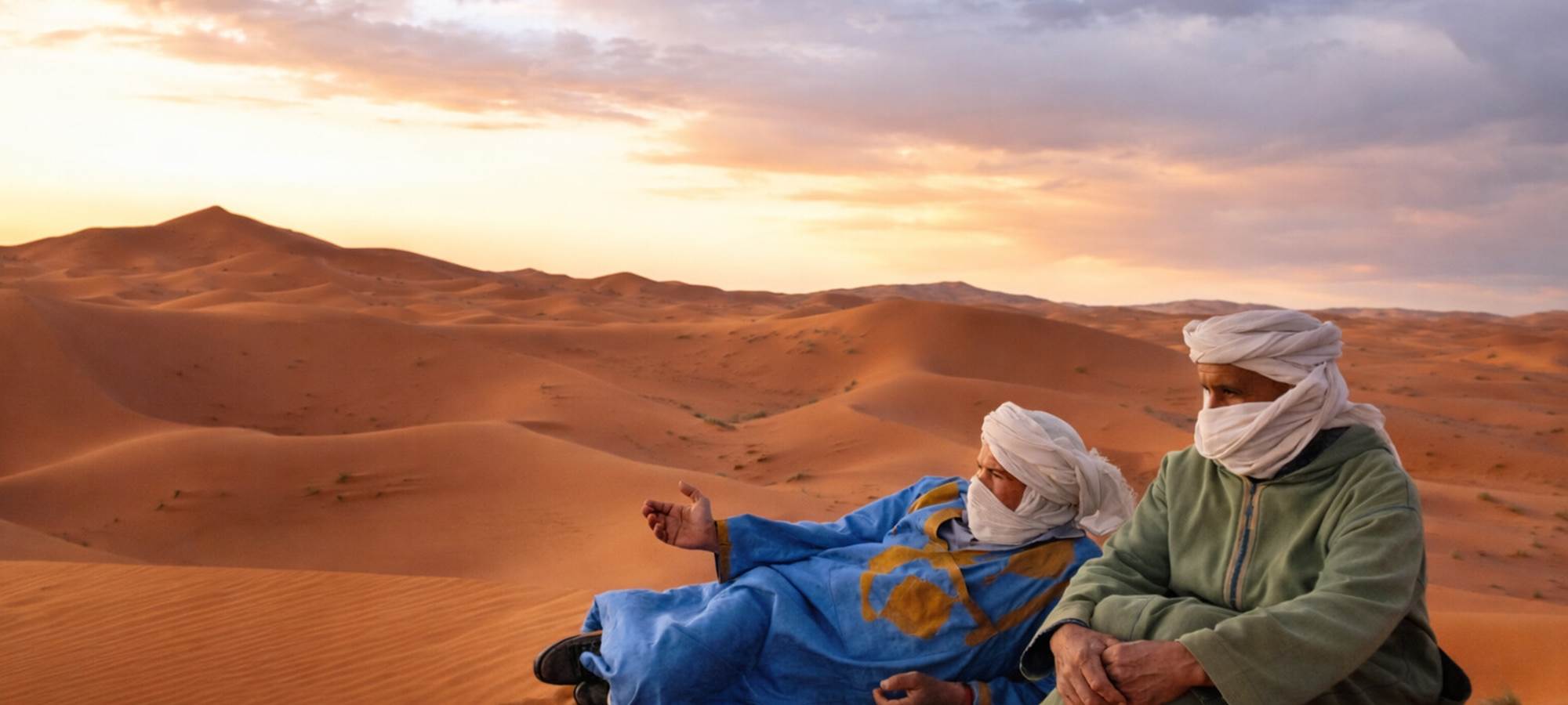 Une pause au milieu des dunes