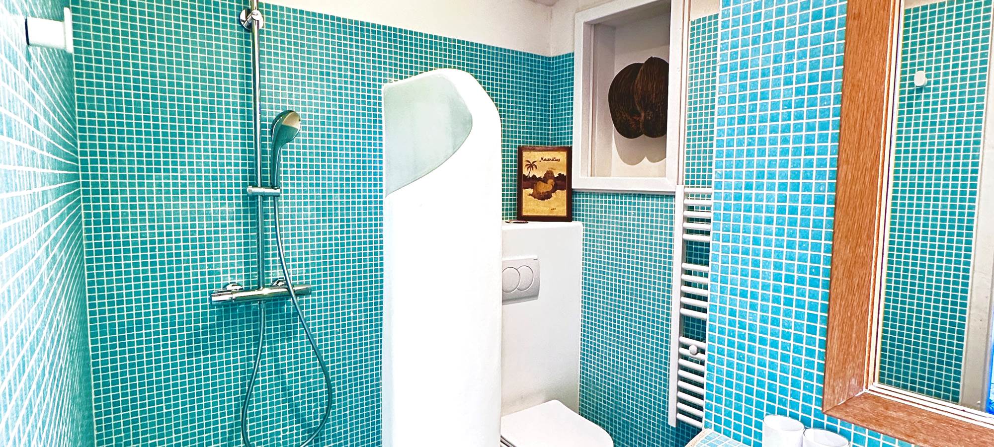 salle de bain chambre bleue