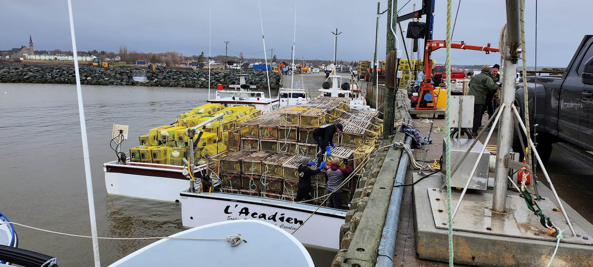 Pêche Homard Motel & Chalets l'Acadien vue sur mer 