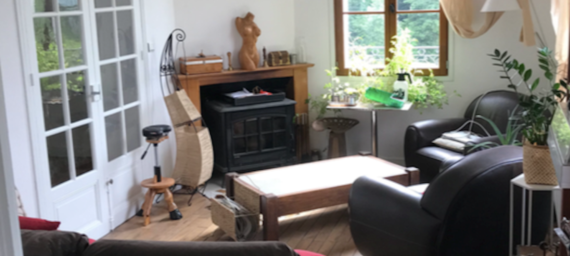 Maison d'hôtes Il était une fois - Salon partagé lumineux et confortable