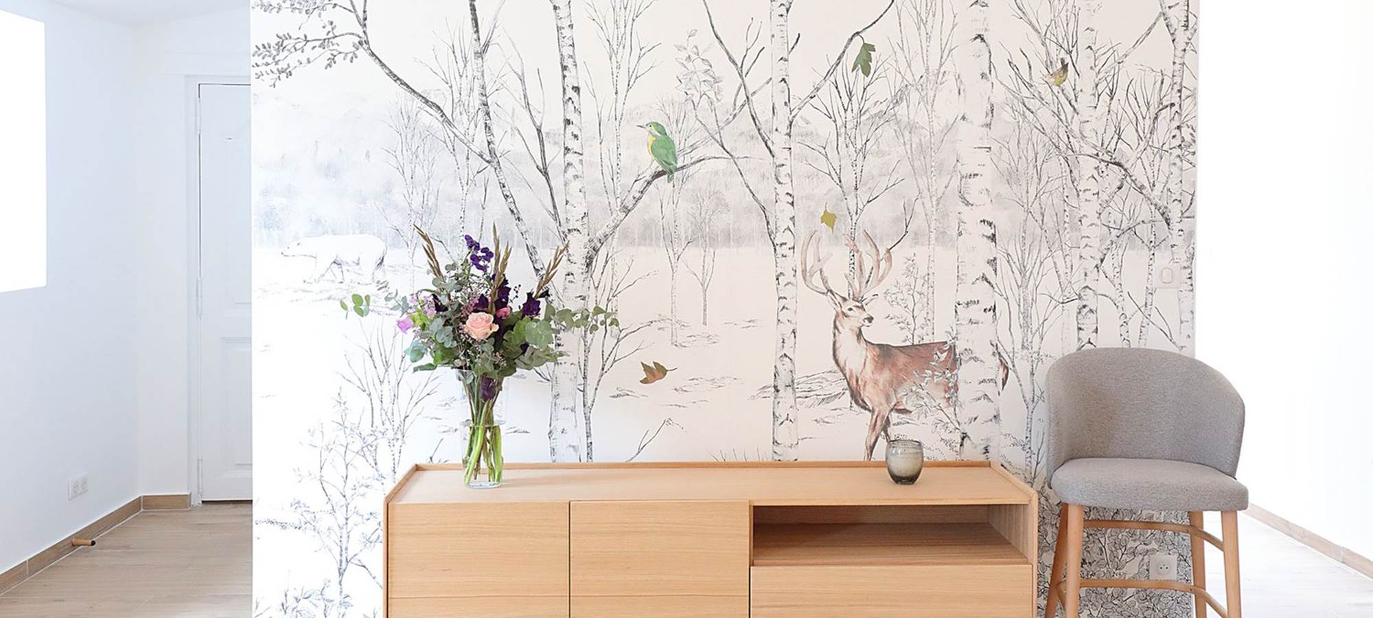 Mur Salle à manger Cerf