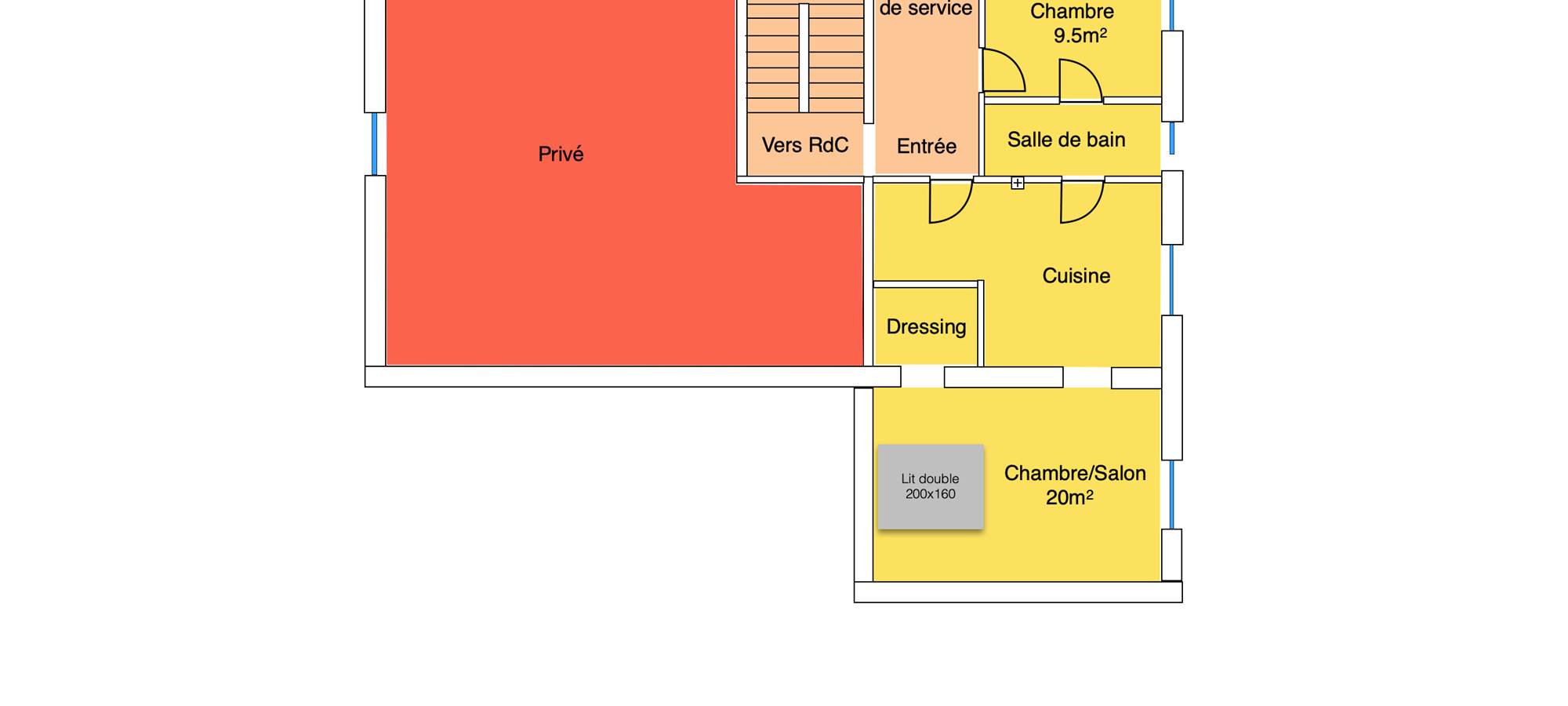 Les espaces du gite plein pied