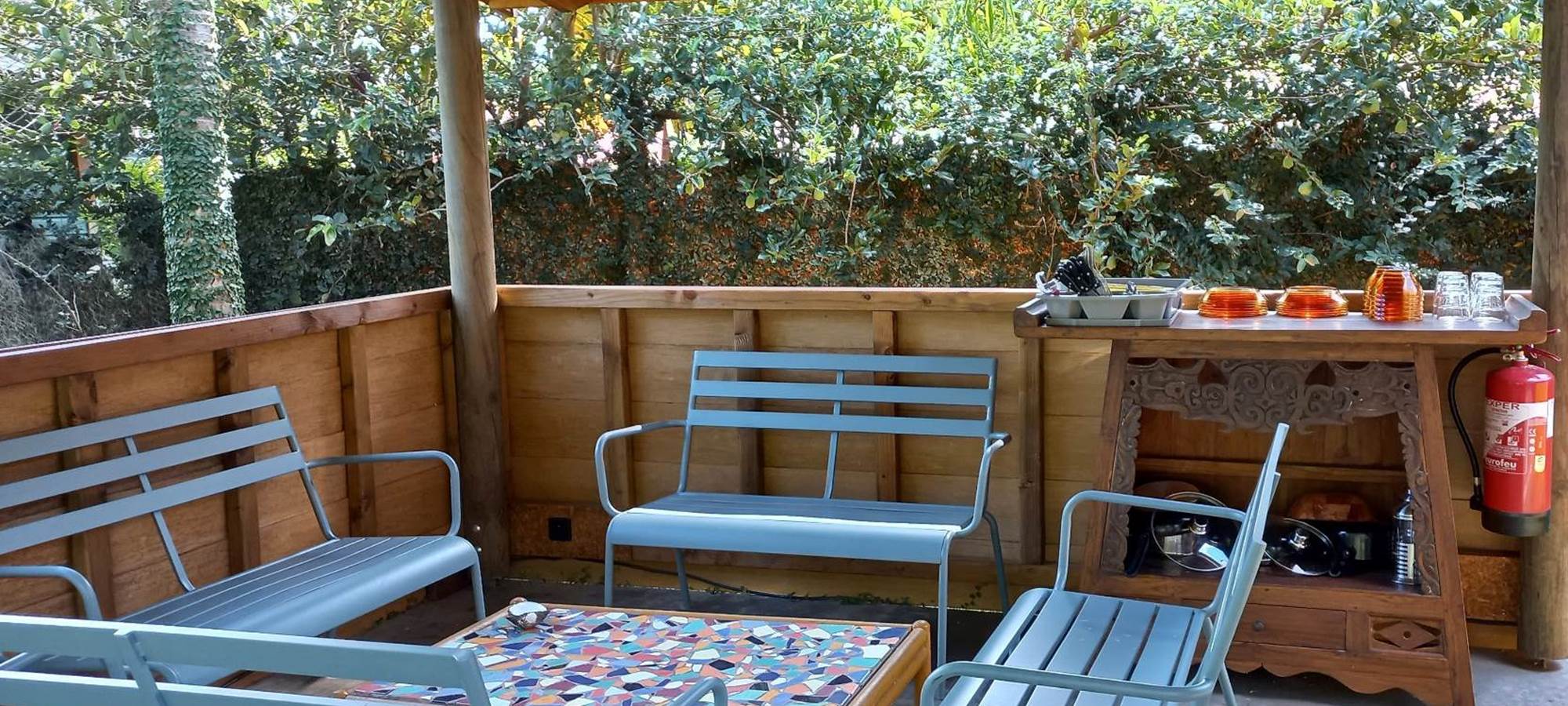 LA CASE "FAMILIALE" - la terrasse