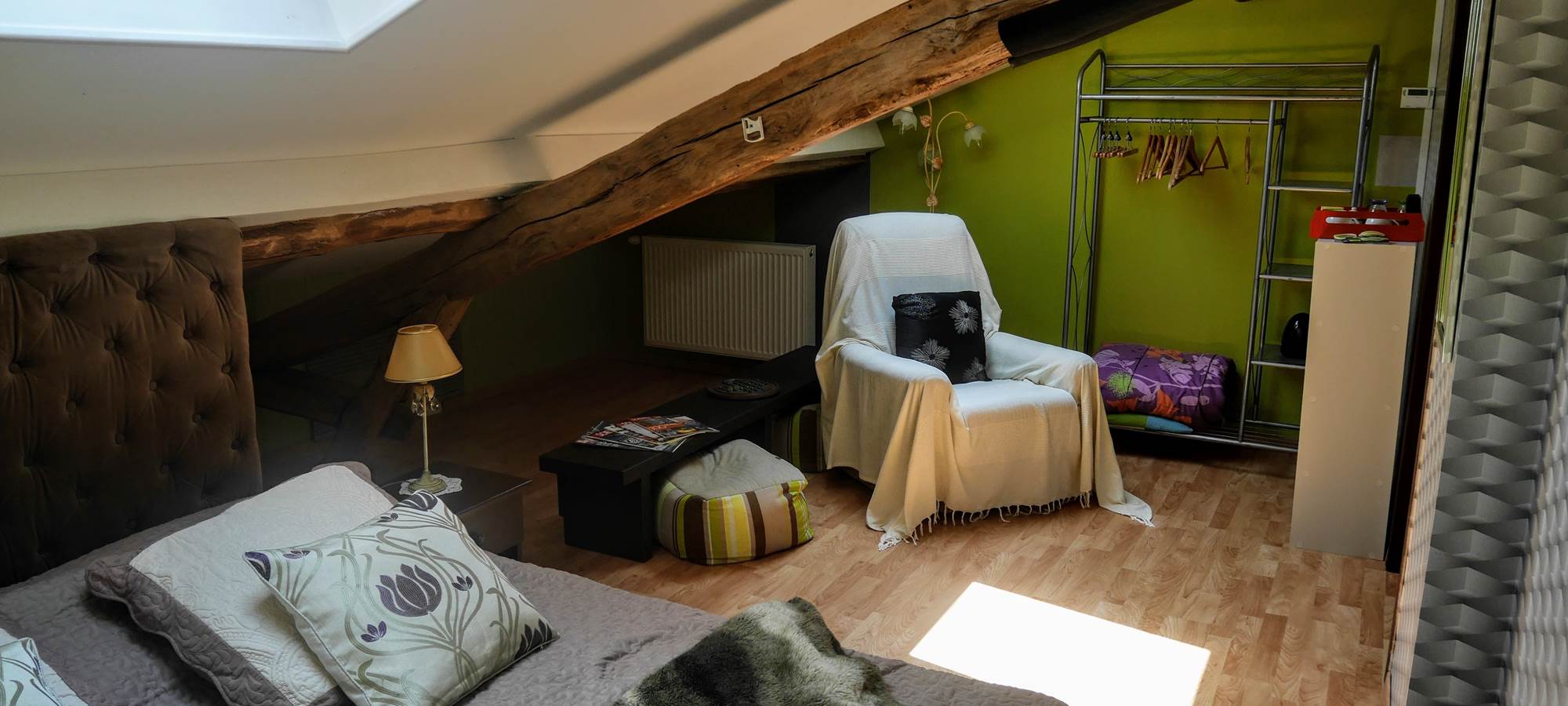 chambre 4 -étage-  lit en 160 tête et pieds relevables