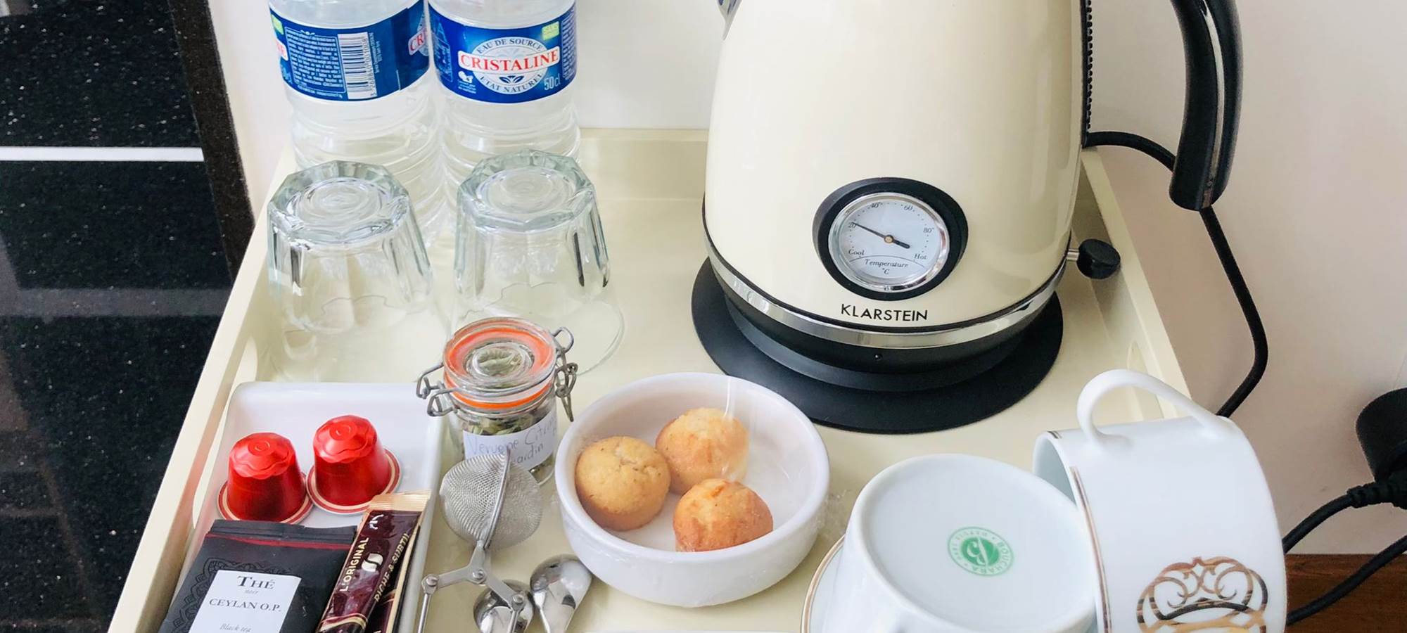 Plateau de courtoisie chambre Victor