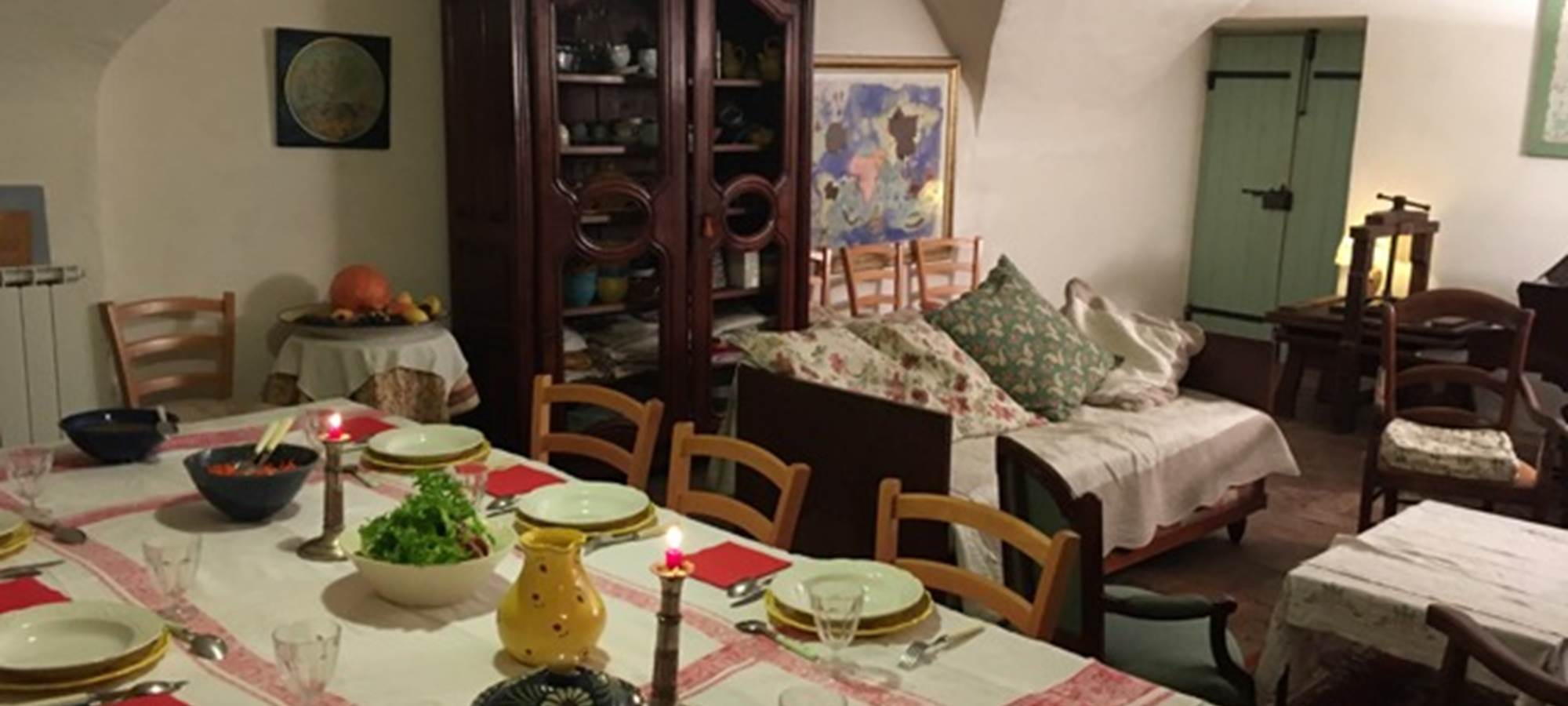 petit-déjeuner au salon