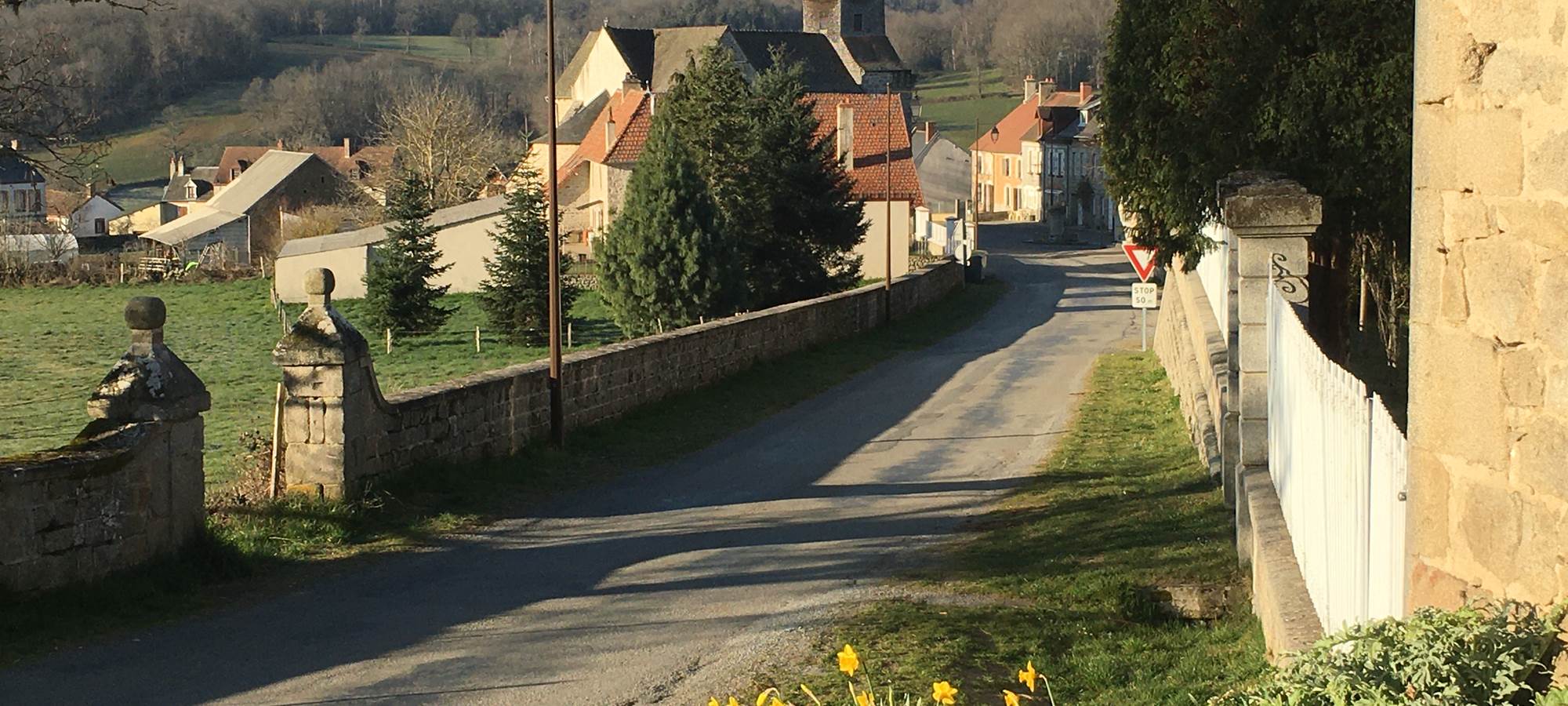 Vue du village de Champagnat