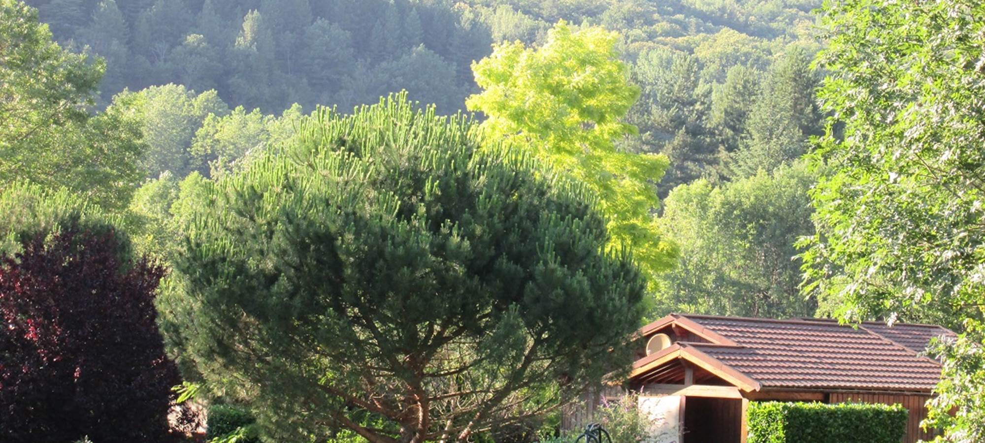 Les chalets en fin de journée