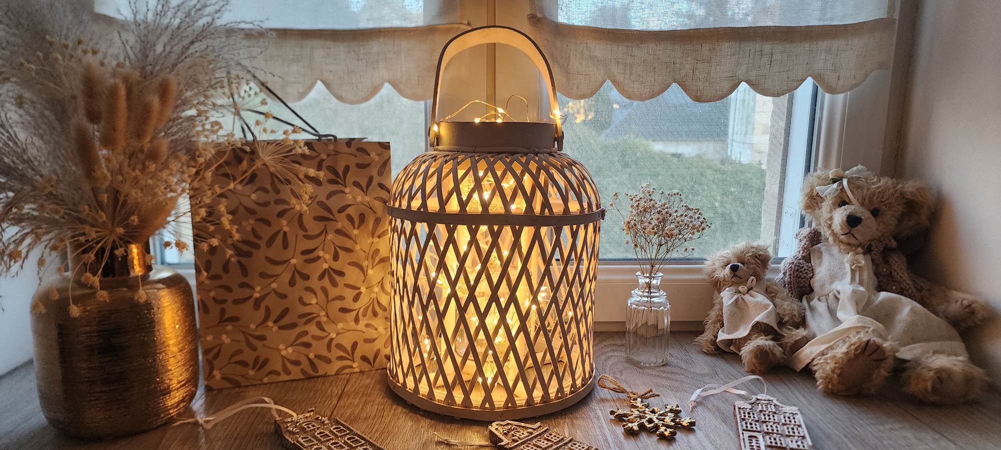 Fenêtre Chambre Champagne à Noël