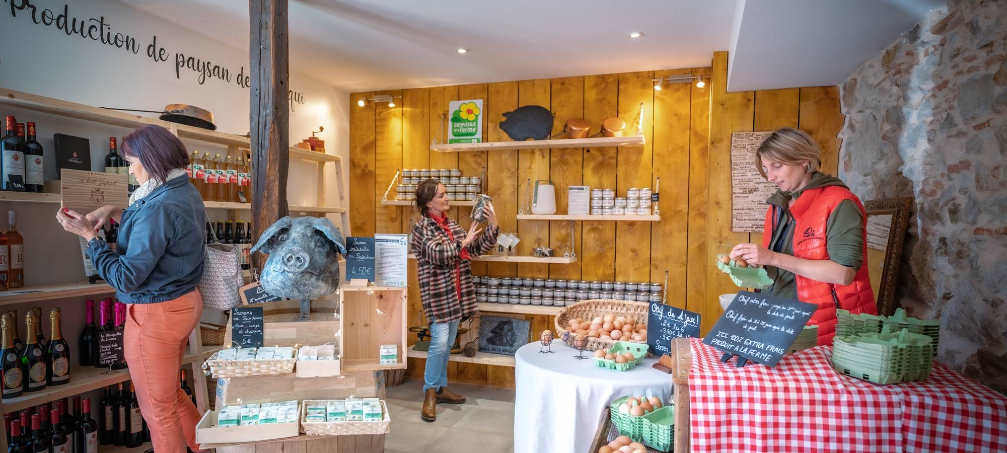 Vente à notre magasin à la ferme