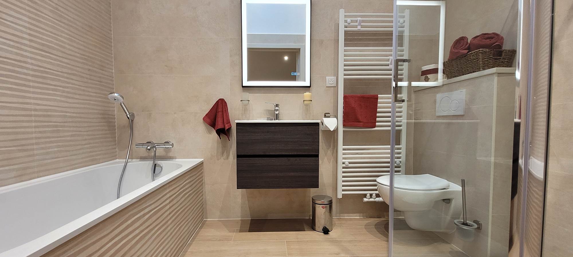 Salle de bain côté campagne