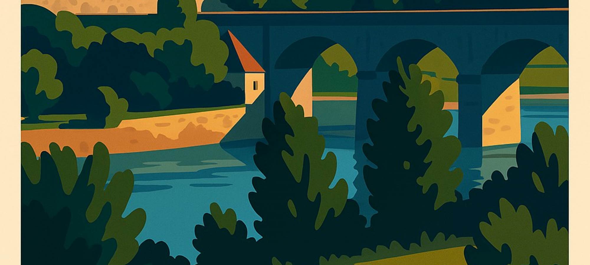 Poster Saint victurnien pour le clos des hirondelles en limousin