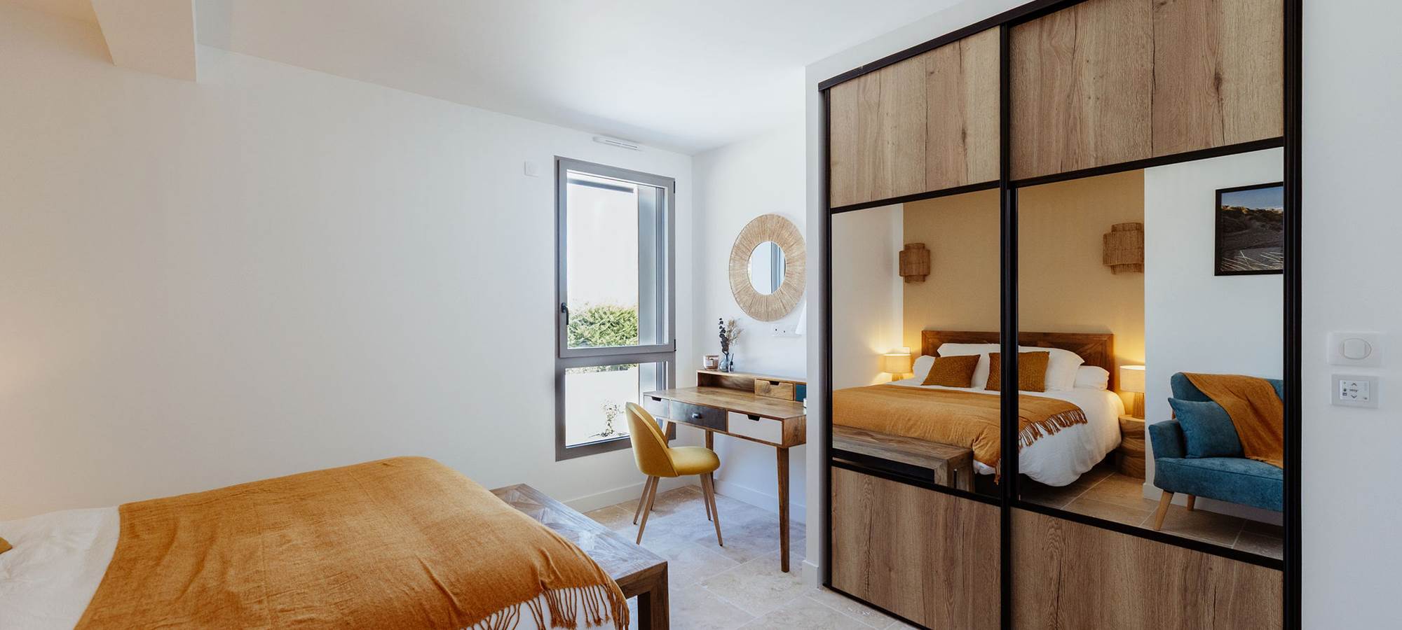 Chambre Safran lit double xo 17