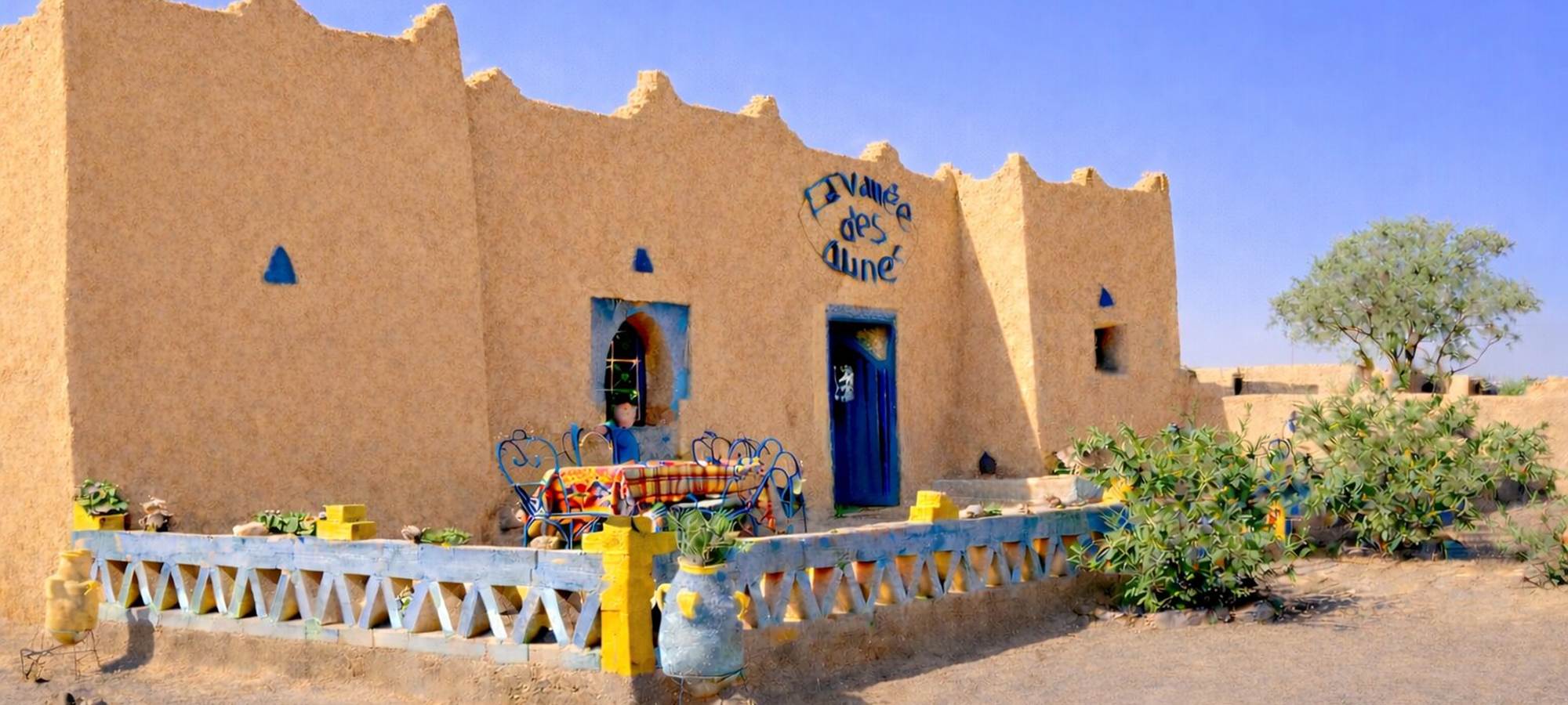 Façade de l'auberge