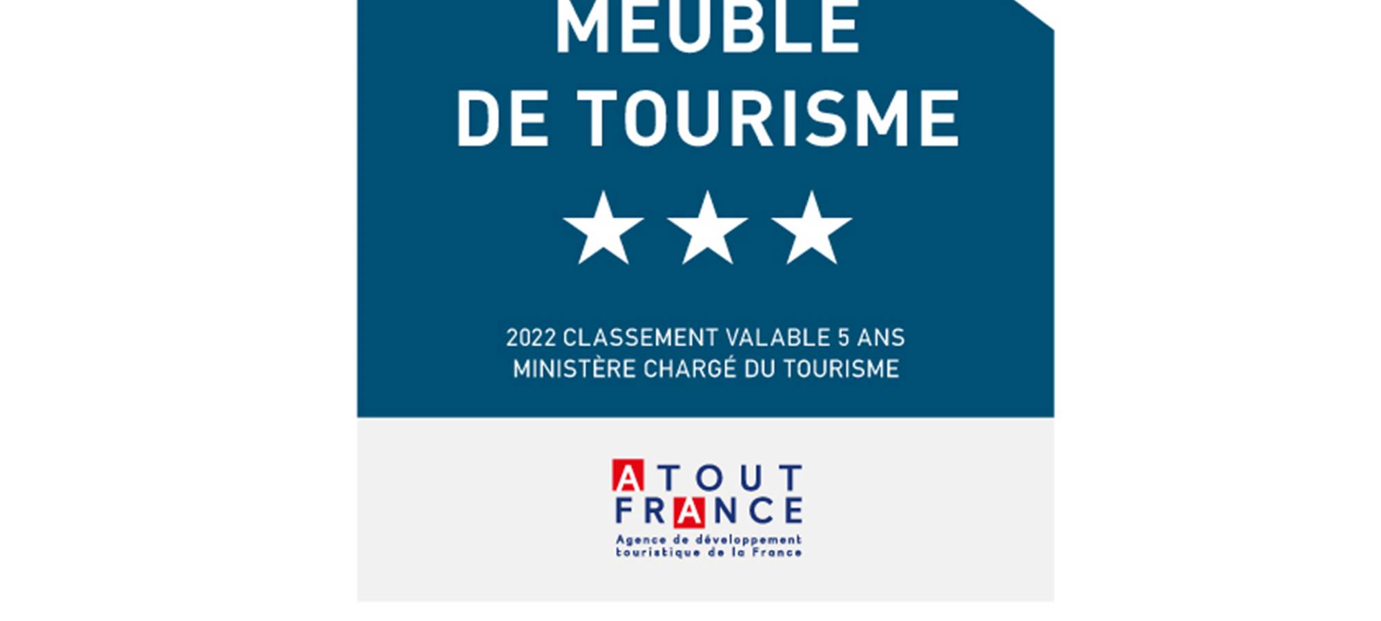 Meublé de Tourisme Classé 3 Etoiles en 2022