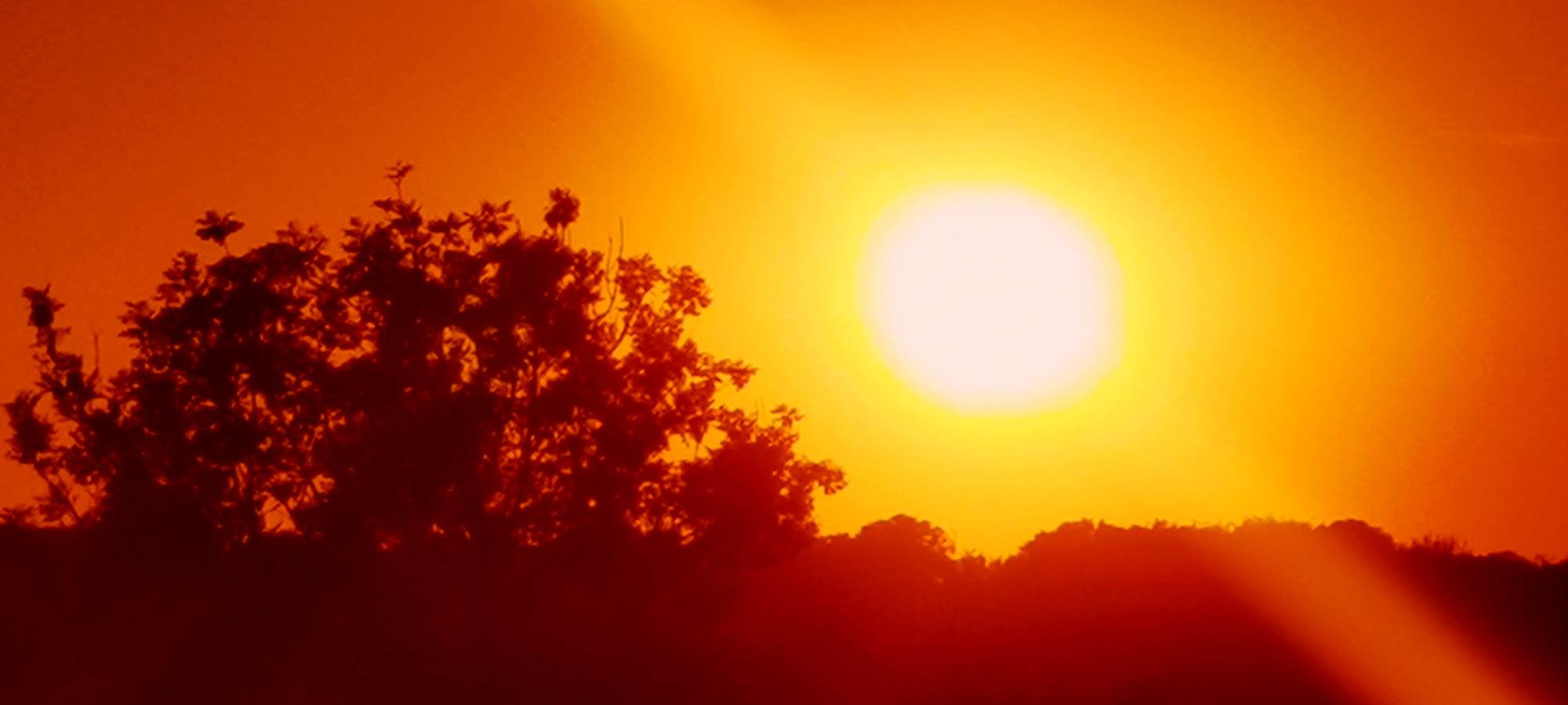 couché de soleil vu du gite