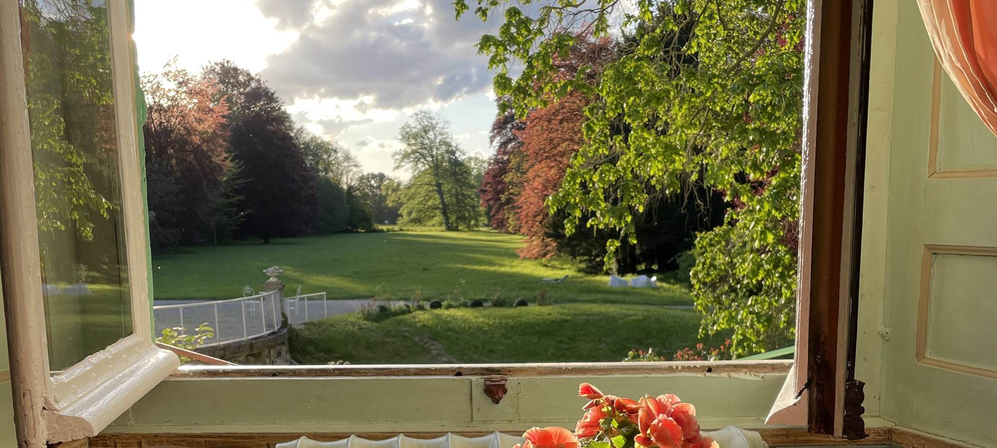 Vue de la salle à manger des petits déjeuner