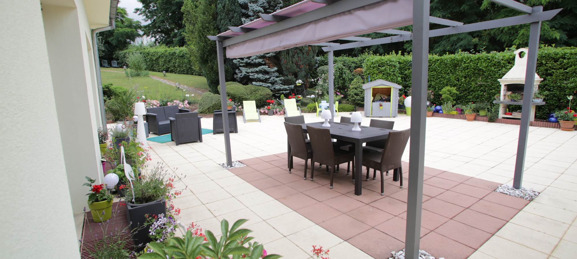 La terrasse - La Rose Trémière