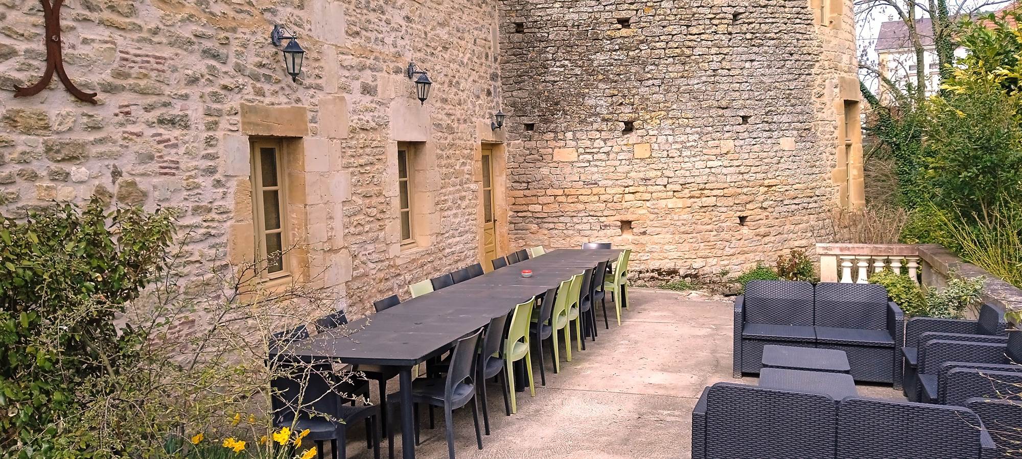 Terrasse du Gîte du Pont