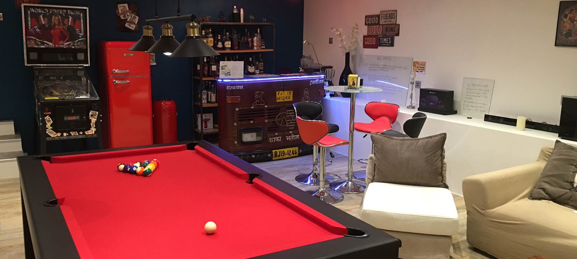 Salon Billard flipper bar