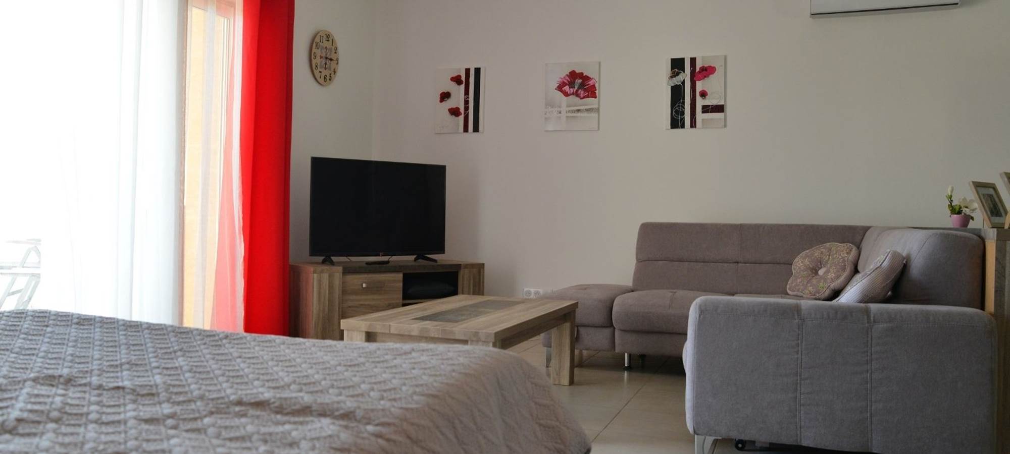 Coin salon du gîte artémisia au rez de chaussée