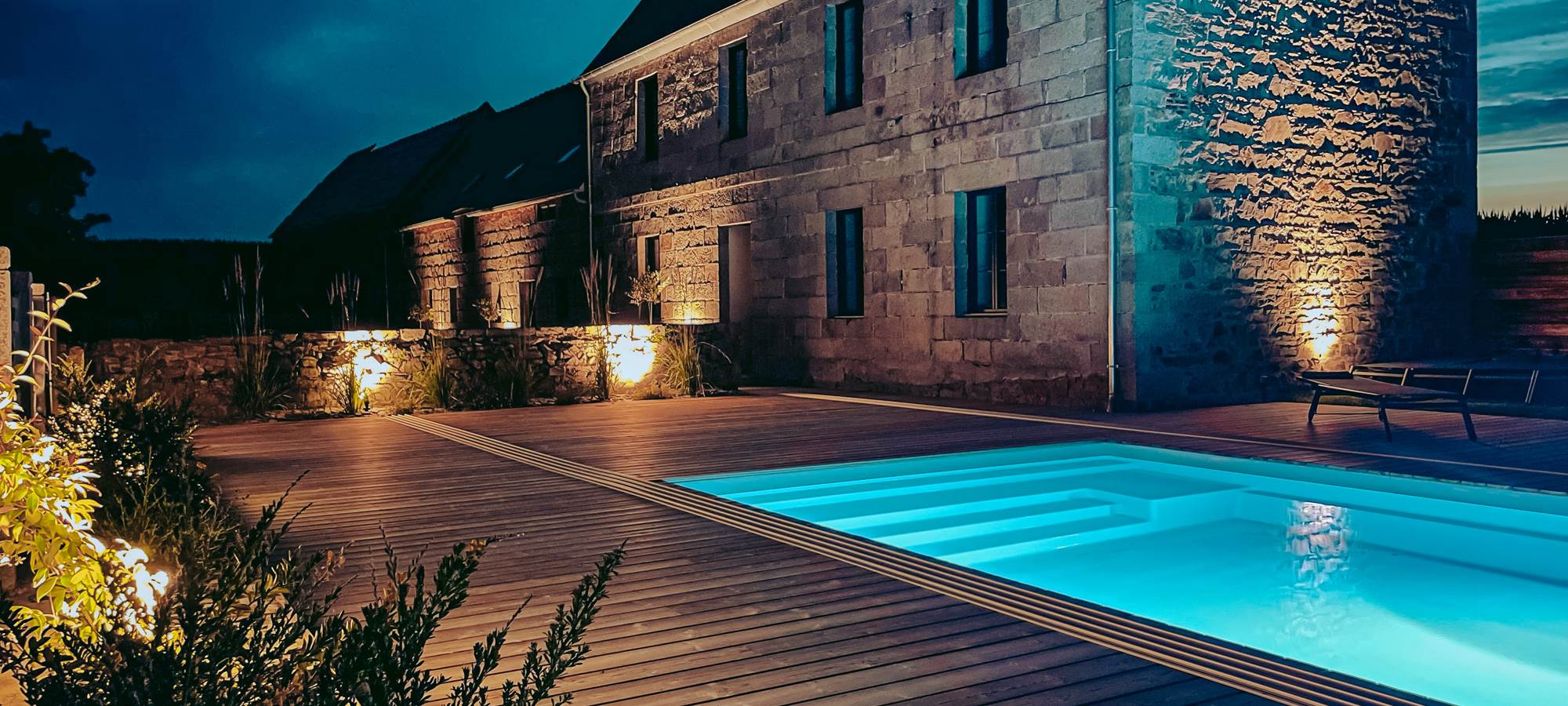 Maison familiale avec piscine Côte de Granit Rose