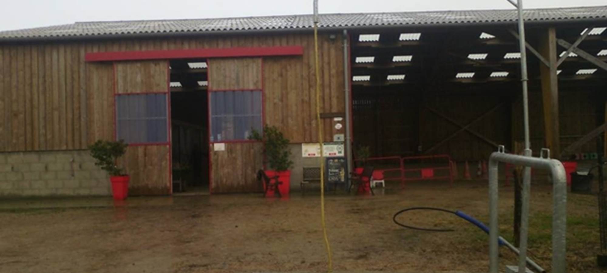douche de l'écurie pour les chevaux