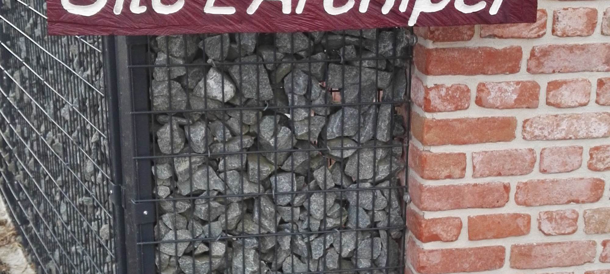 arrivée panneau gite